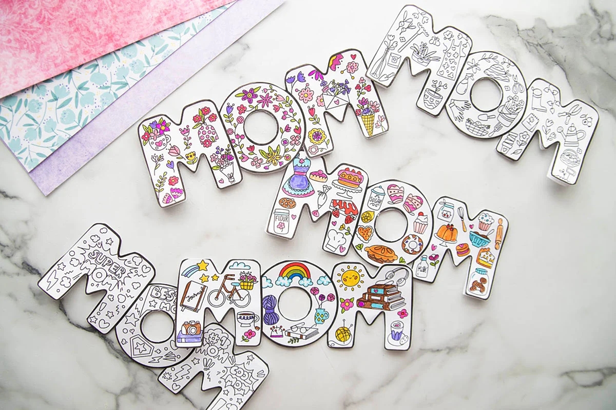 Printable Mother's Day Craft Template Printable Mother's Day Craft Template