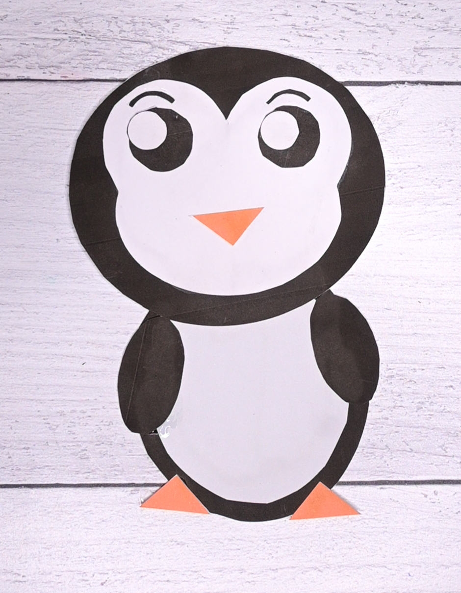 Free Printable Penguin Craft cut Paste Penguin The Artisan Life