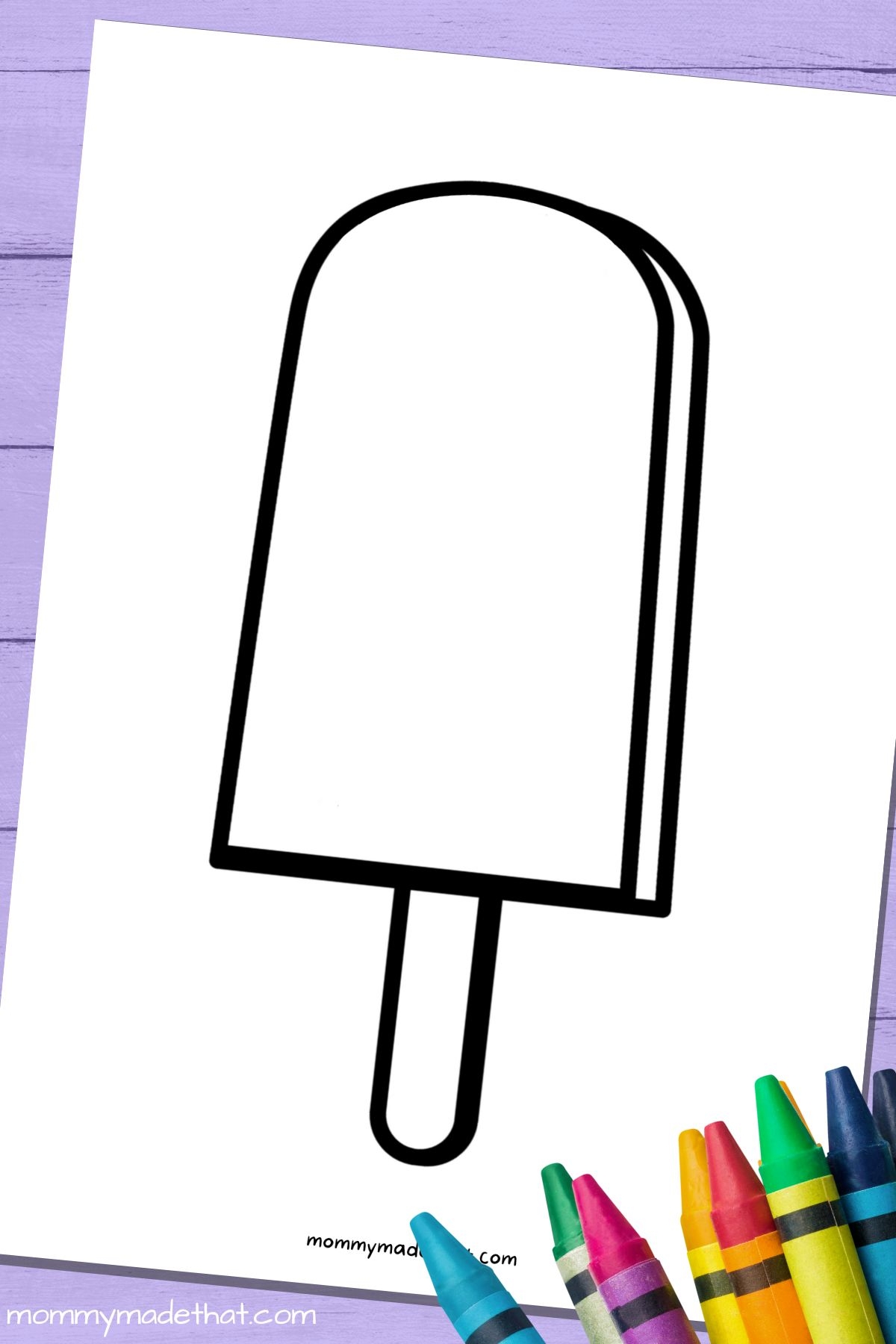 Printable Popsicle Template