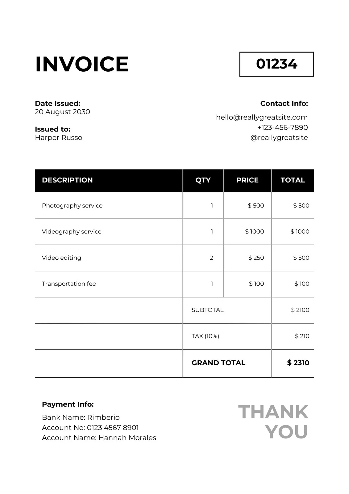 Free Printable Receipts Templates