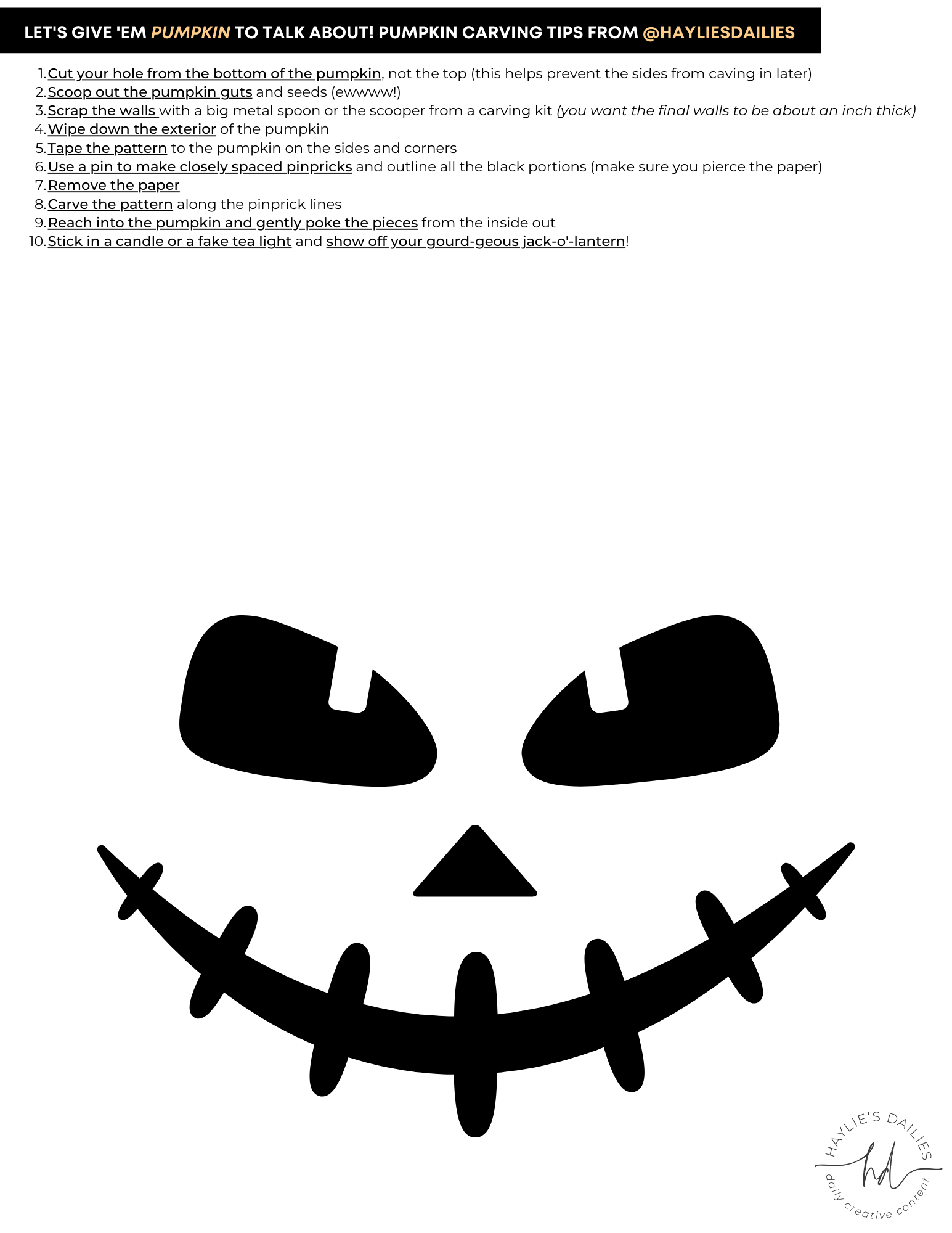 Free Printable Pumpkin Carving Patterns For The Most Boo tiful Jack o Lanterns In Town Haylie s Dailies Free Printable Pumpkin Carving Patterns For The Most Boo tiful Jack o Lanterns In Town Haylie s Dailies