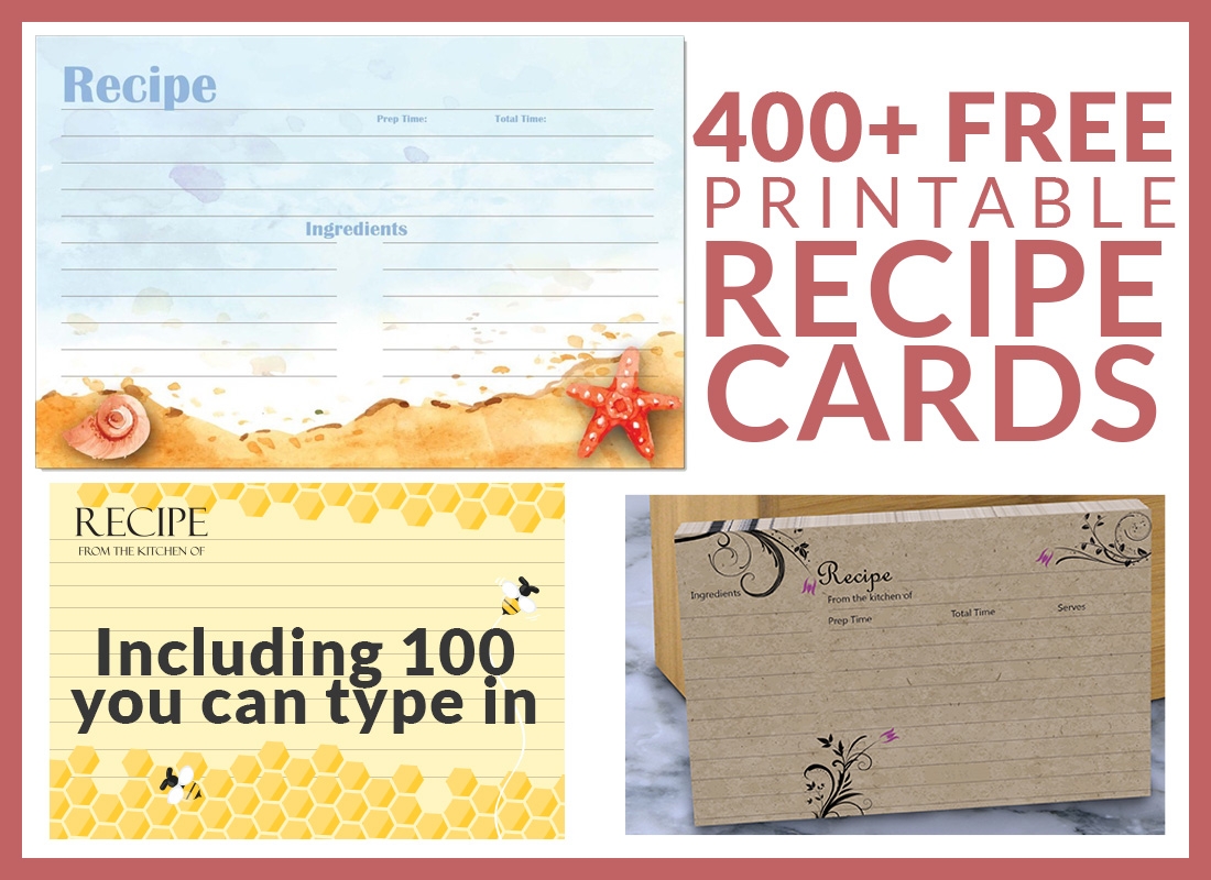 Printable Blank Recipe Template