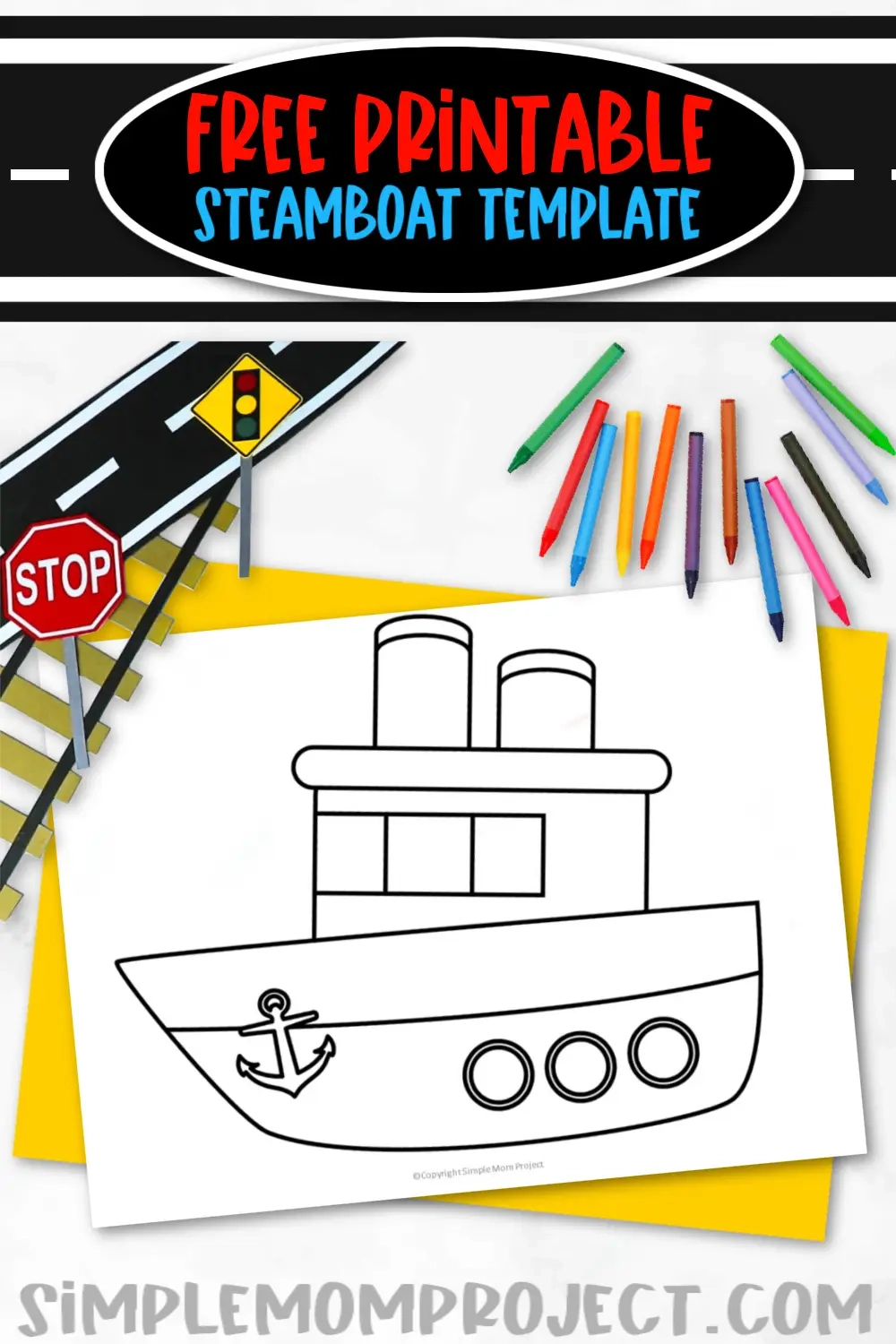 Free Printable Sailboat Template Simple Mom Project