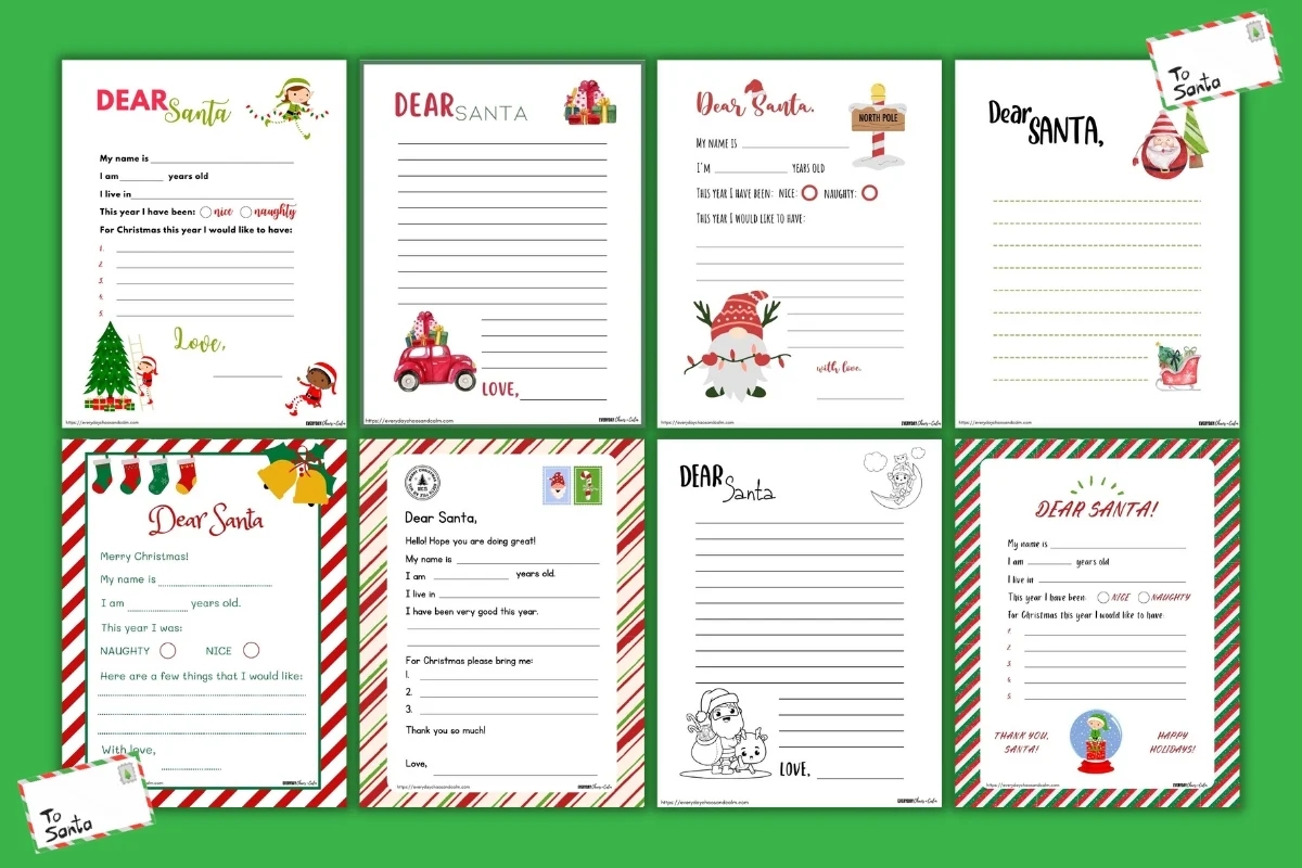 Free Printable Santa Letter Templates Free Printable Santa Letter Templates