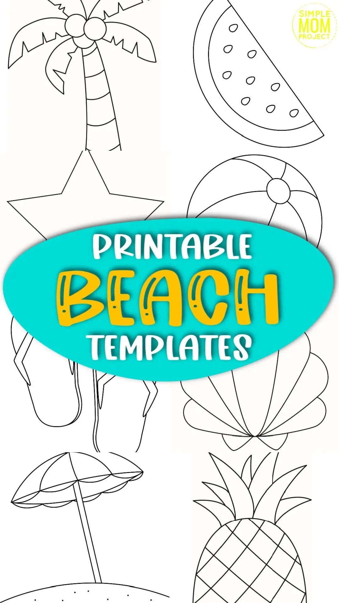 Free Printable Seashell Template Simple Mom Project