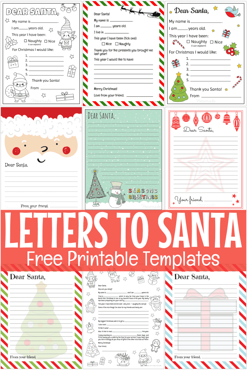 Secret Santa Printable Template