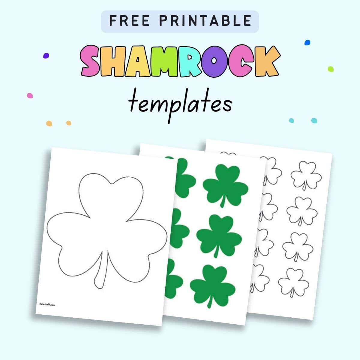 Free Printable Green Shamrock Template Free Printable Green Shamrock Template