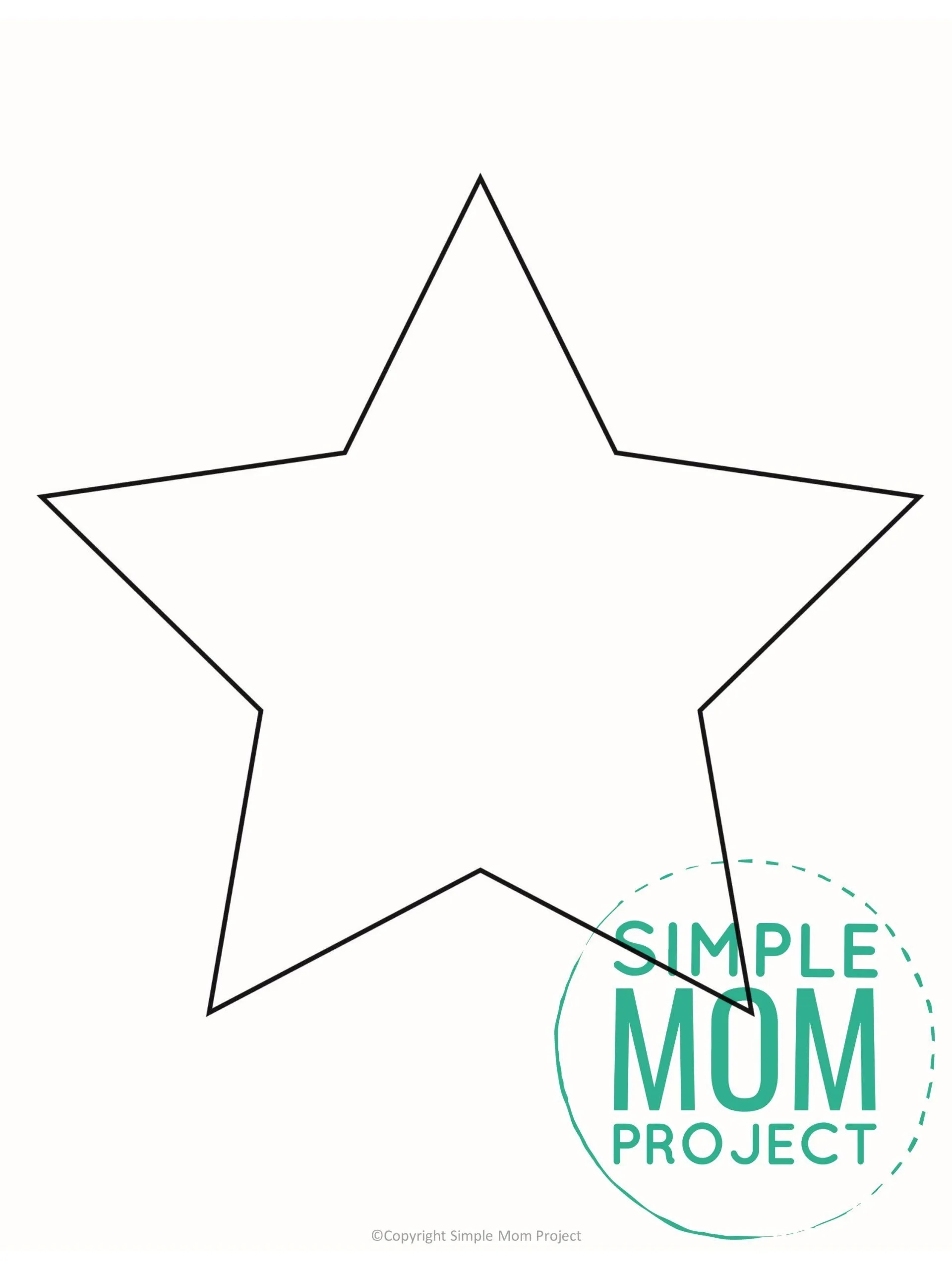 Large Star Template Printable