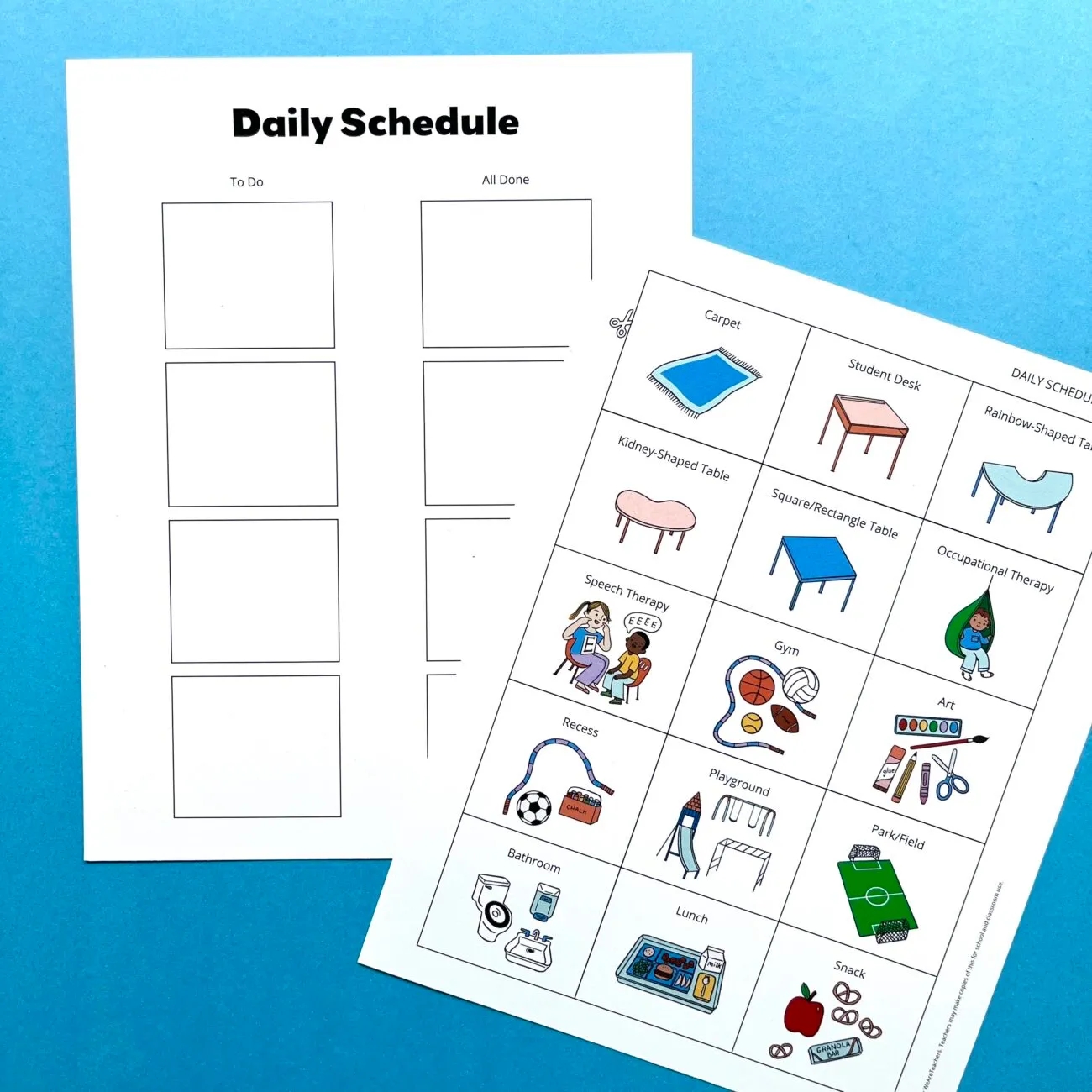 Free Printable Toddler Visual Schedule Printable Party Favors
