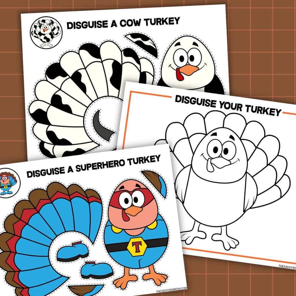Free Printable Turkey In Disguise Templates To Free Printable Turkey In Disguise Templates To