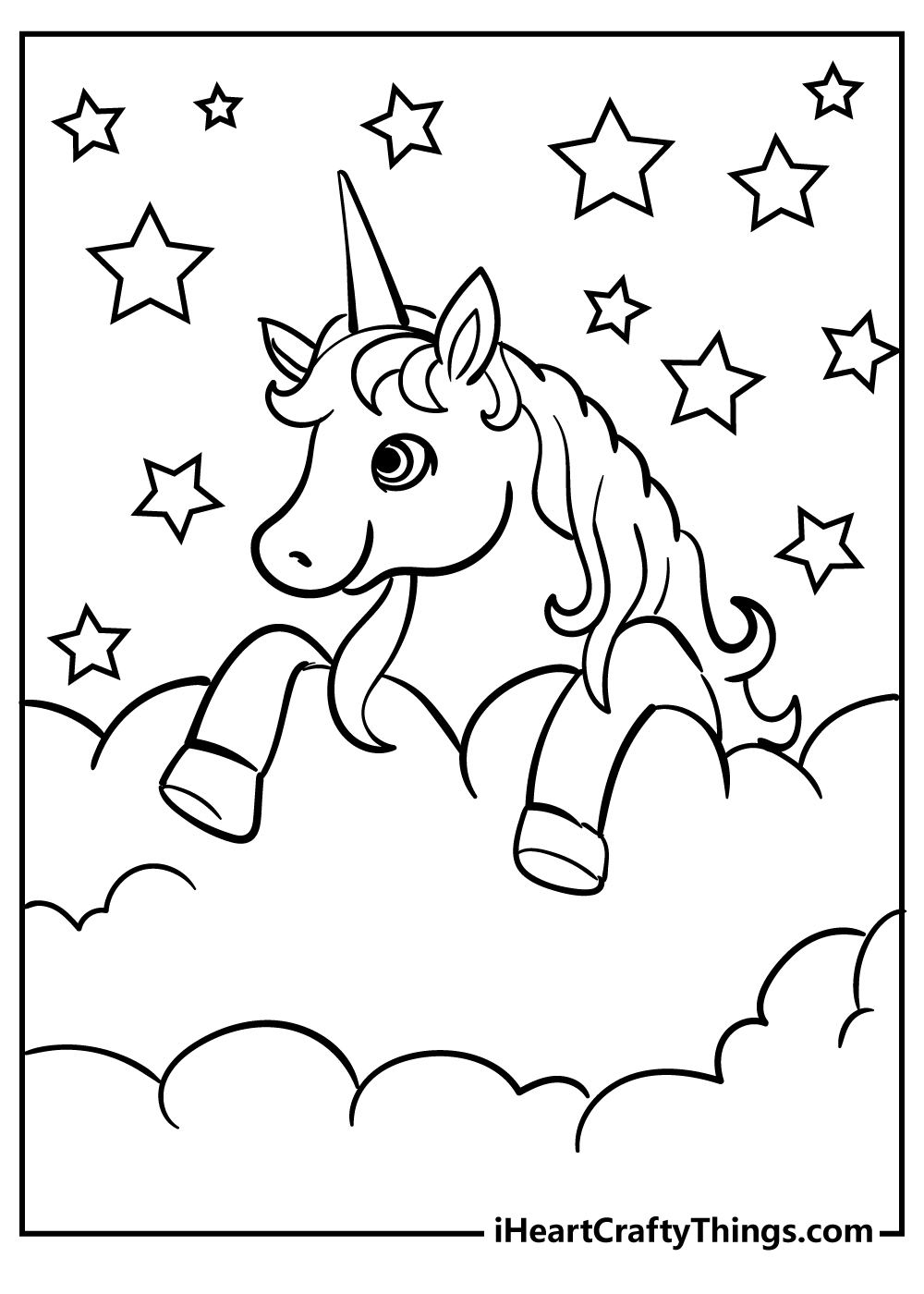 Unicorn Printable Template
