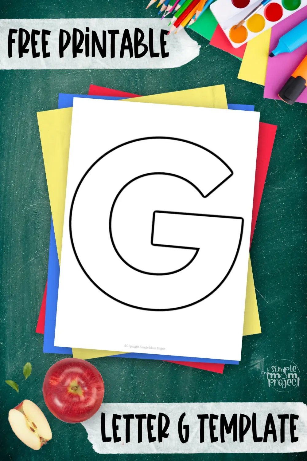 Free Printable Uppercase Letter C Template Simple Mom Project