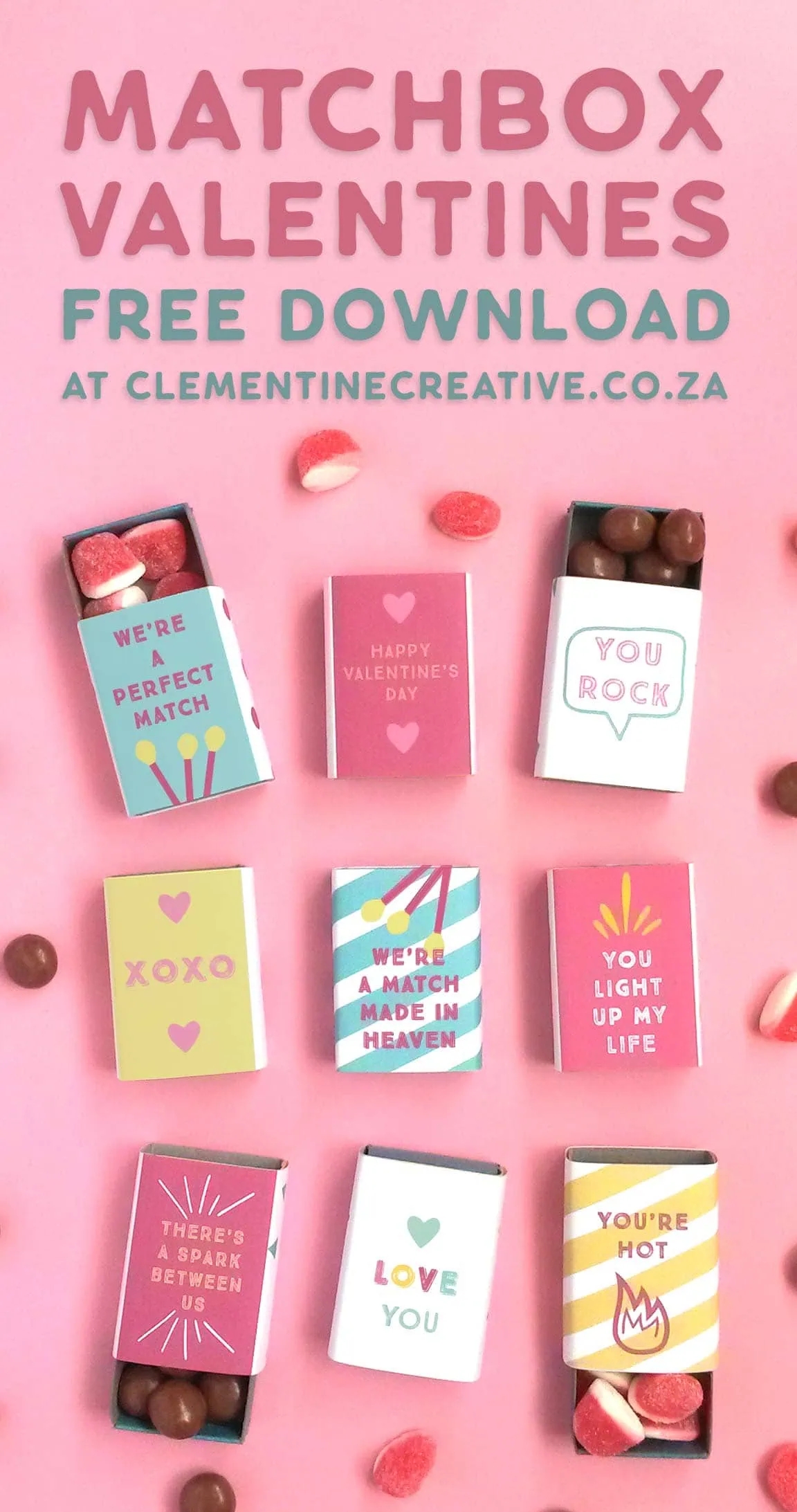 Free Printable Valentine s Day Matchbox Covers