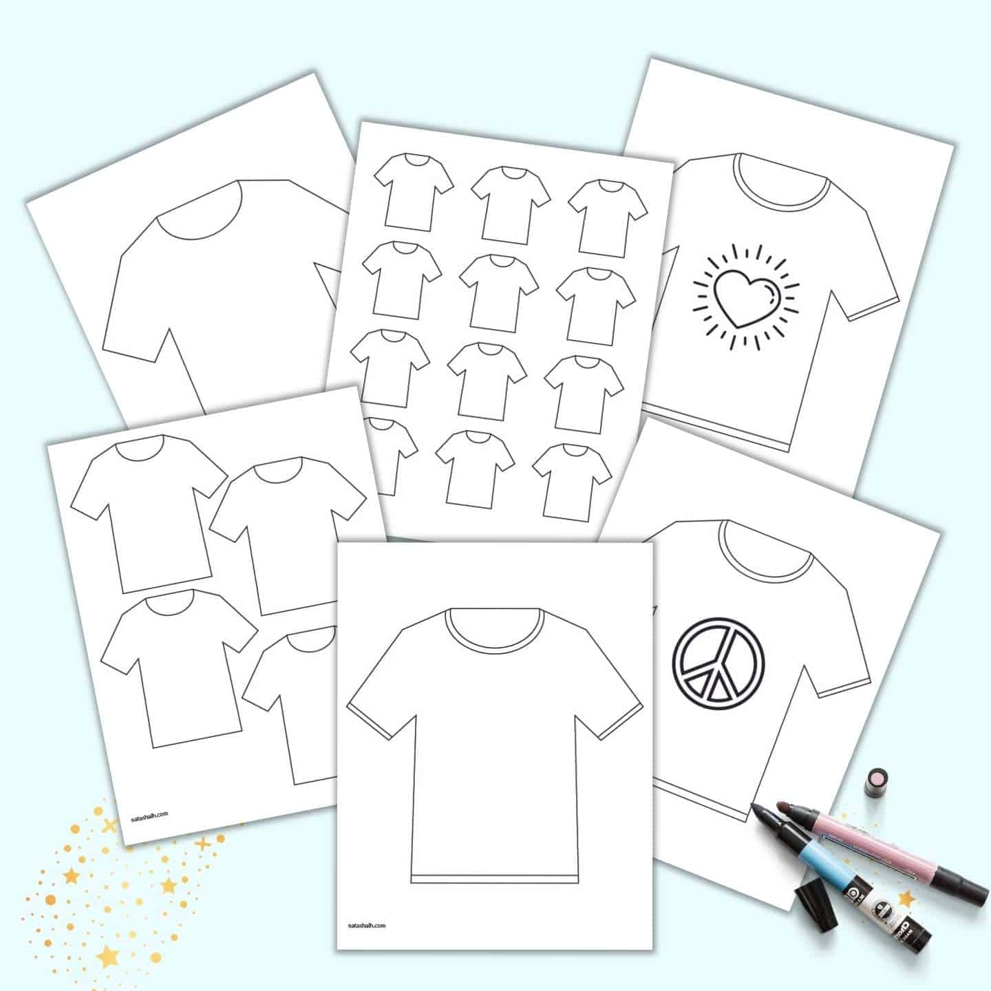 Free Printable Printable T Shirt Template Pdf