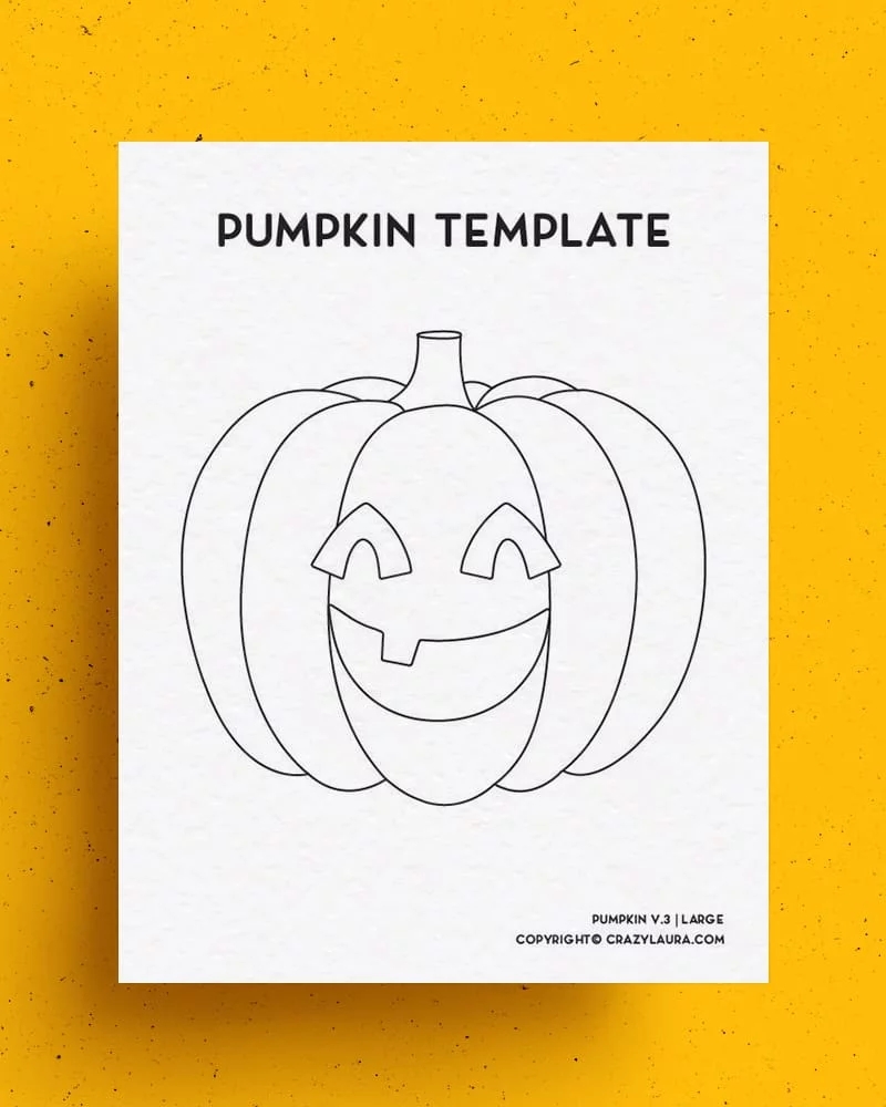 Free Pumpkin Template U0026 Stencil Printable Sheets Crazy Laura Free Pumpkin Template U0026 Stencil Printable Sheets Crazy Laura