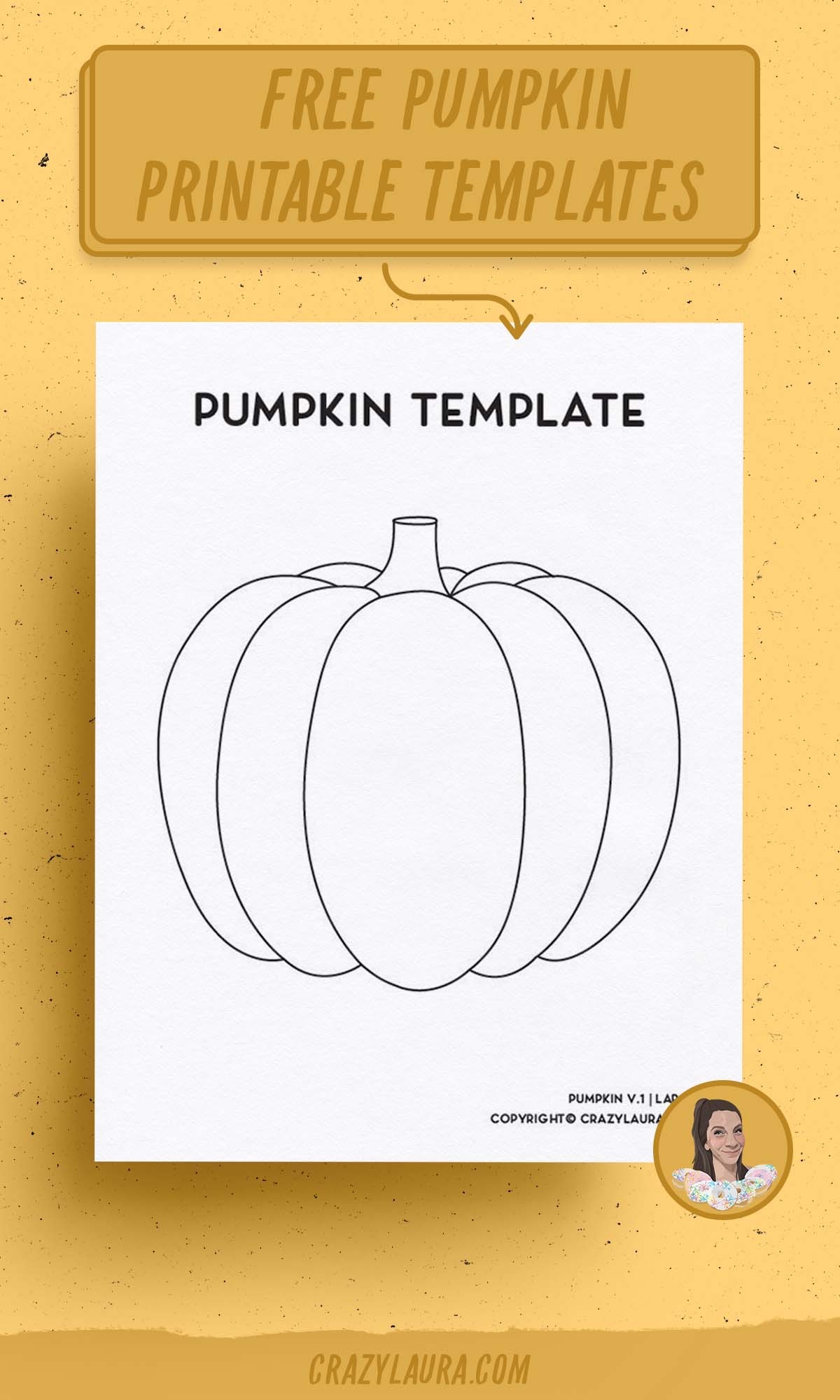 Free Pumpkin Template U0026 Stencil Printable Sheets Crazy Laura Free Pumpkin Template U0026 Stencil Printable Sheets Crazy Laura