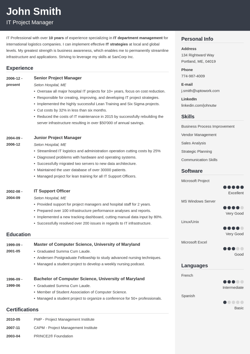 Free Resume Templates For Every Career 2025 