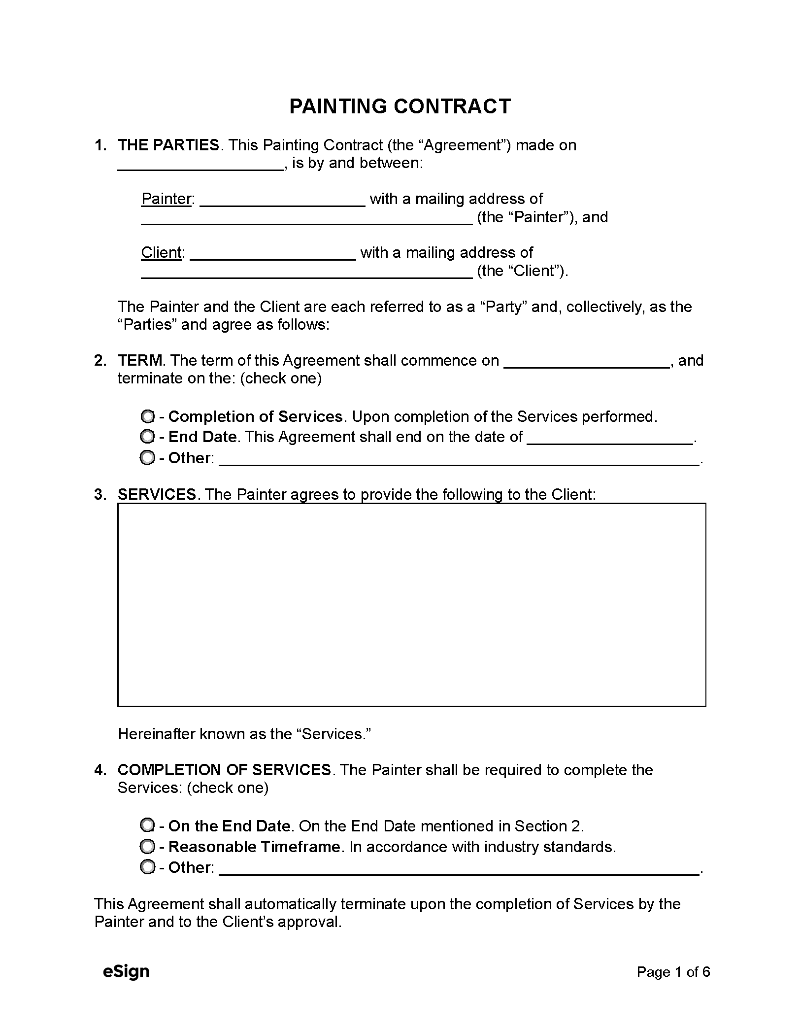 Free Service Contract Templates 20 PDF Word
