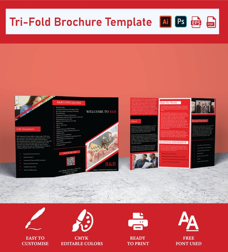 Free Shopping Printable Product Brochure Templates