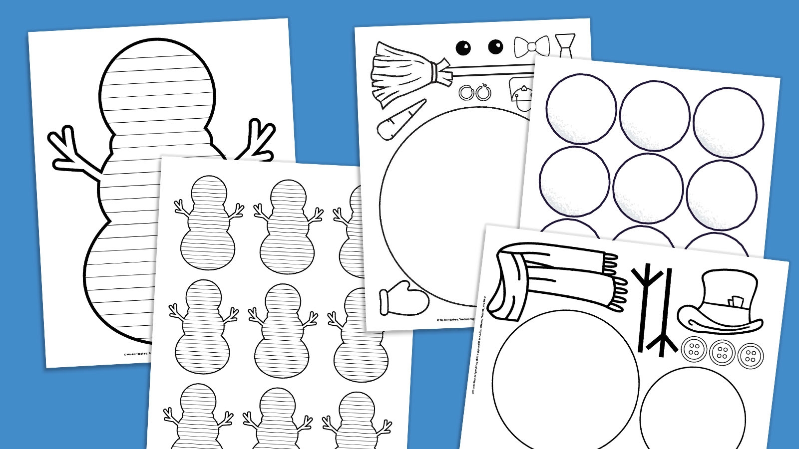 Free Printable Snowman Templates