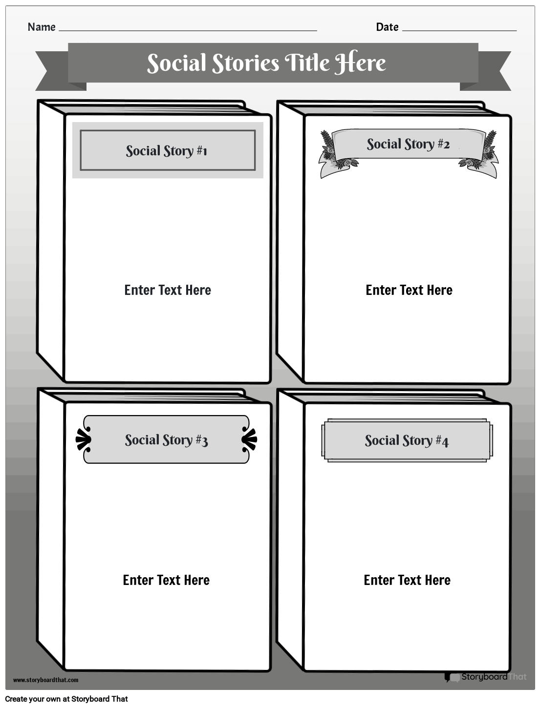 Free Social Story Templates Create Customize Easily