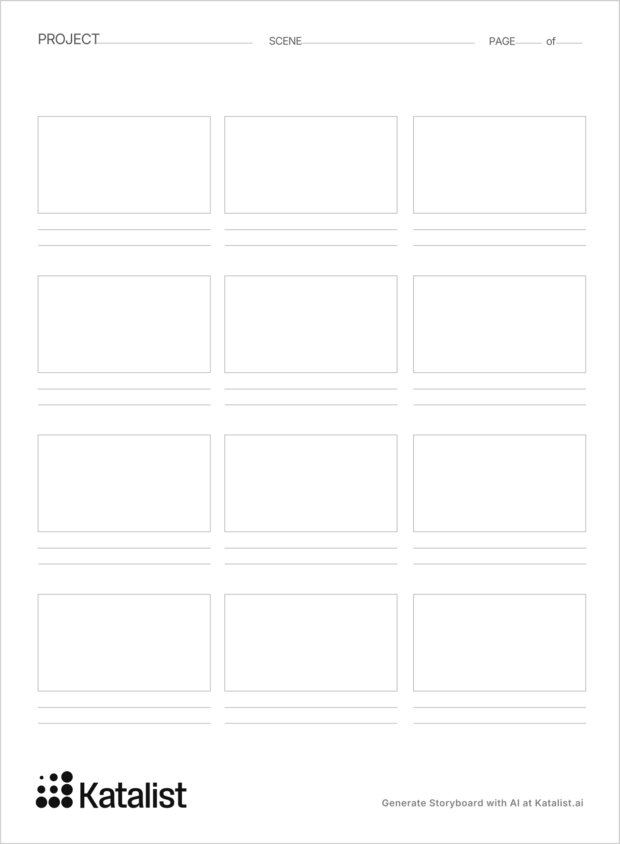 Free Storyboard Templates