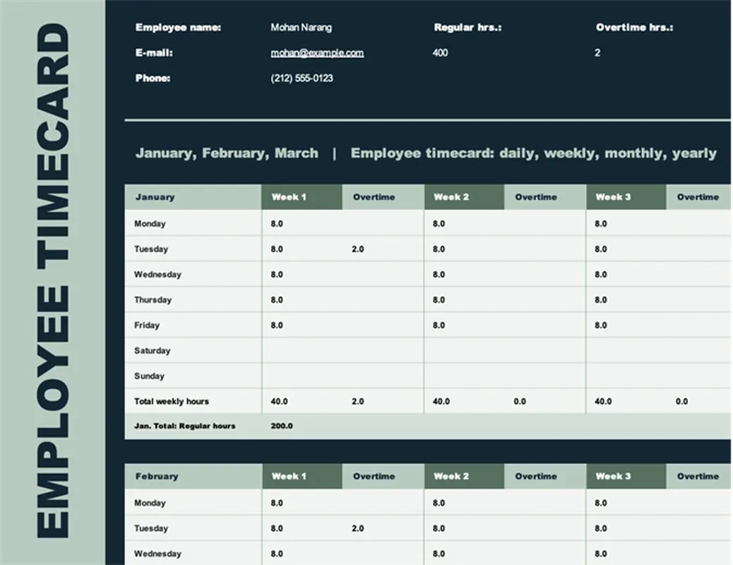 Free Timesheet Templates Microsoft Create