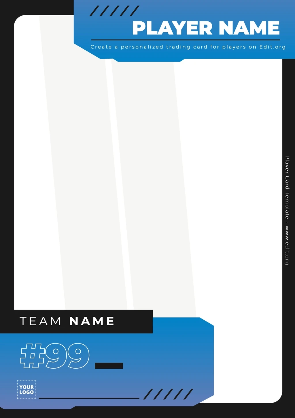 Printable Trading Card Template