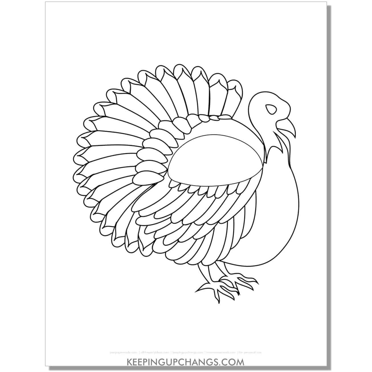 Free Turkey Outlines Templates Stencils MOST POPULAR Printables 