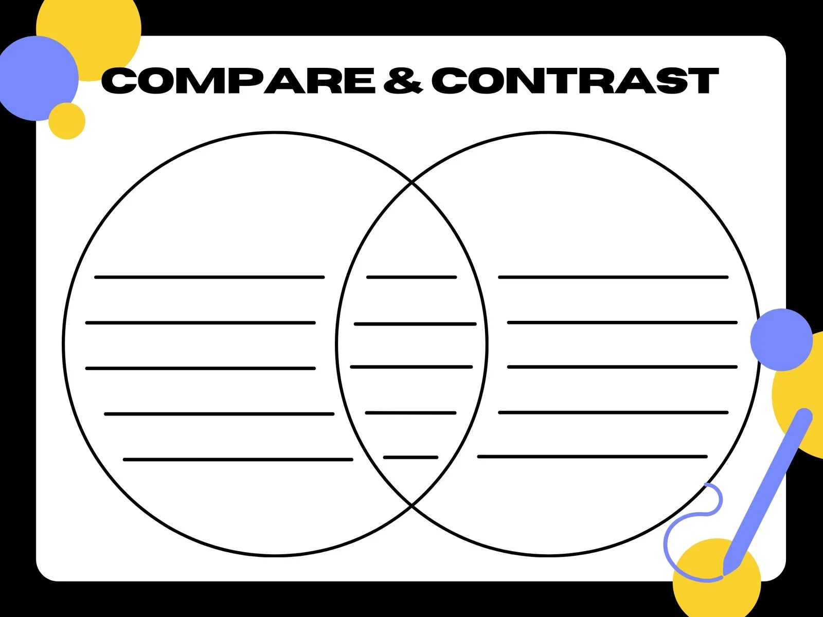 Venn Diagram Template Printable