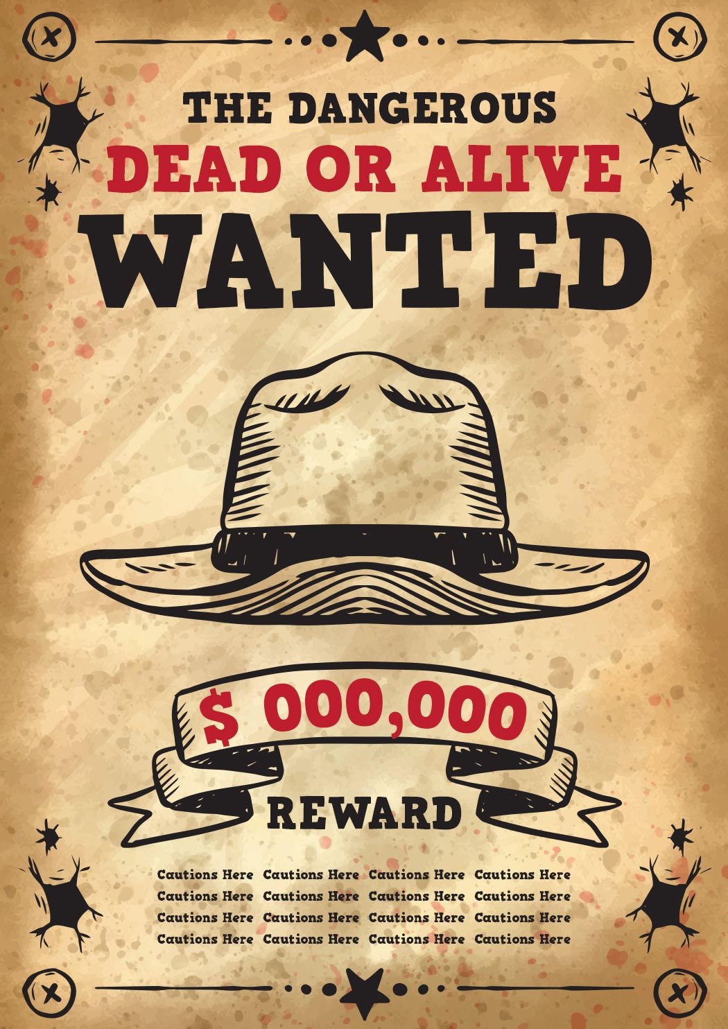 Wanted Poster Printable Template