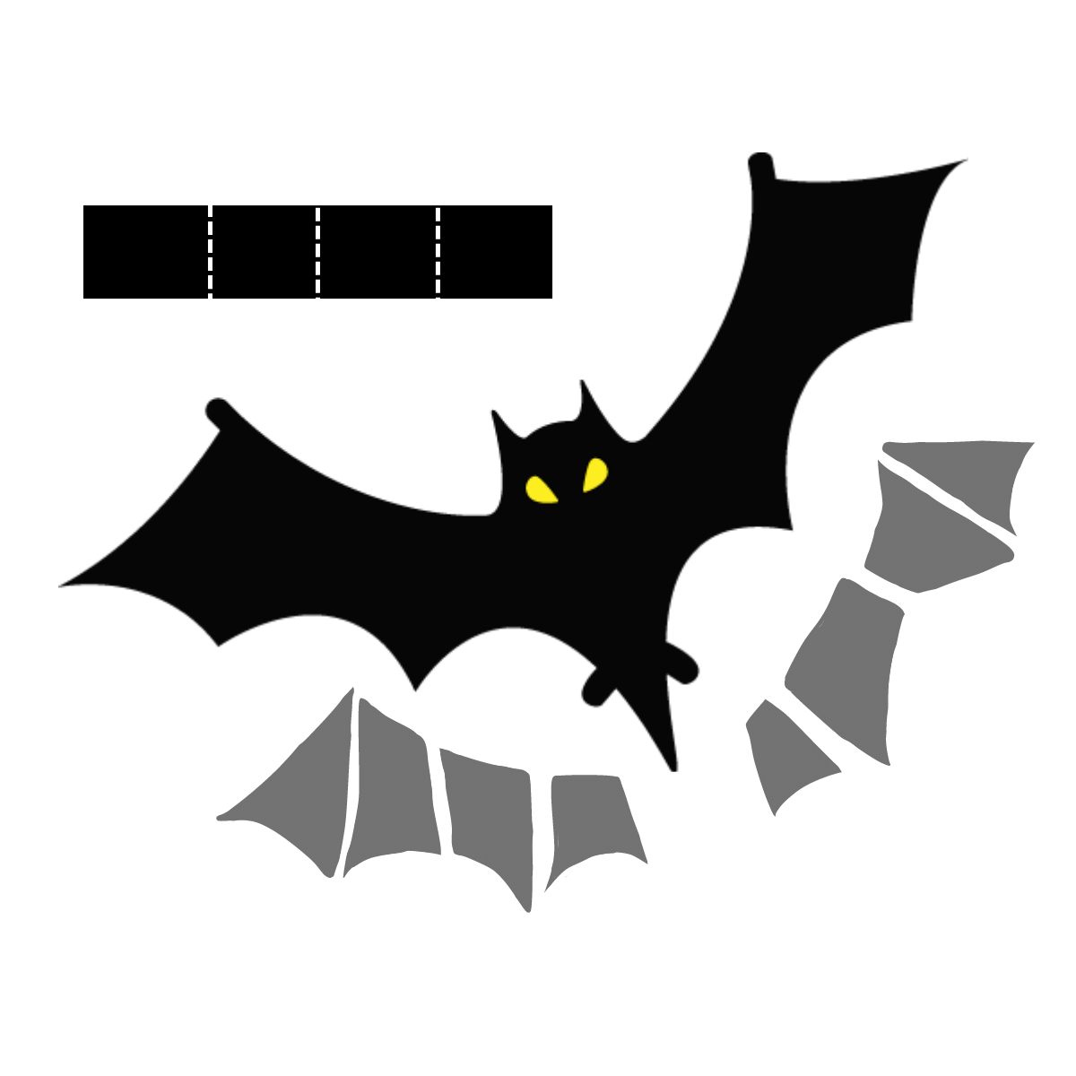 Printable Bat Template For Halloween