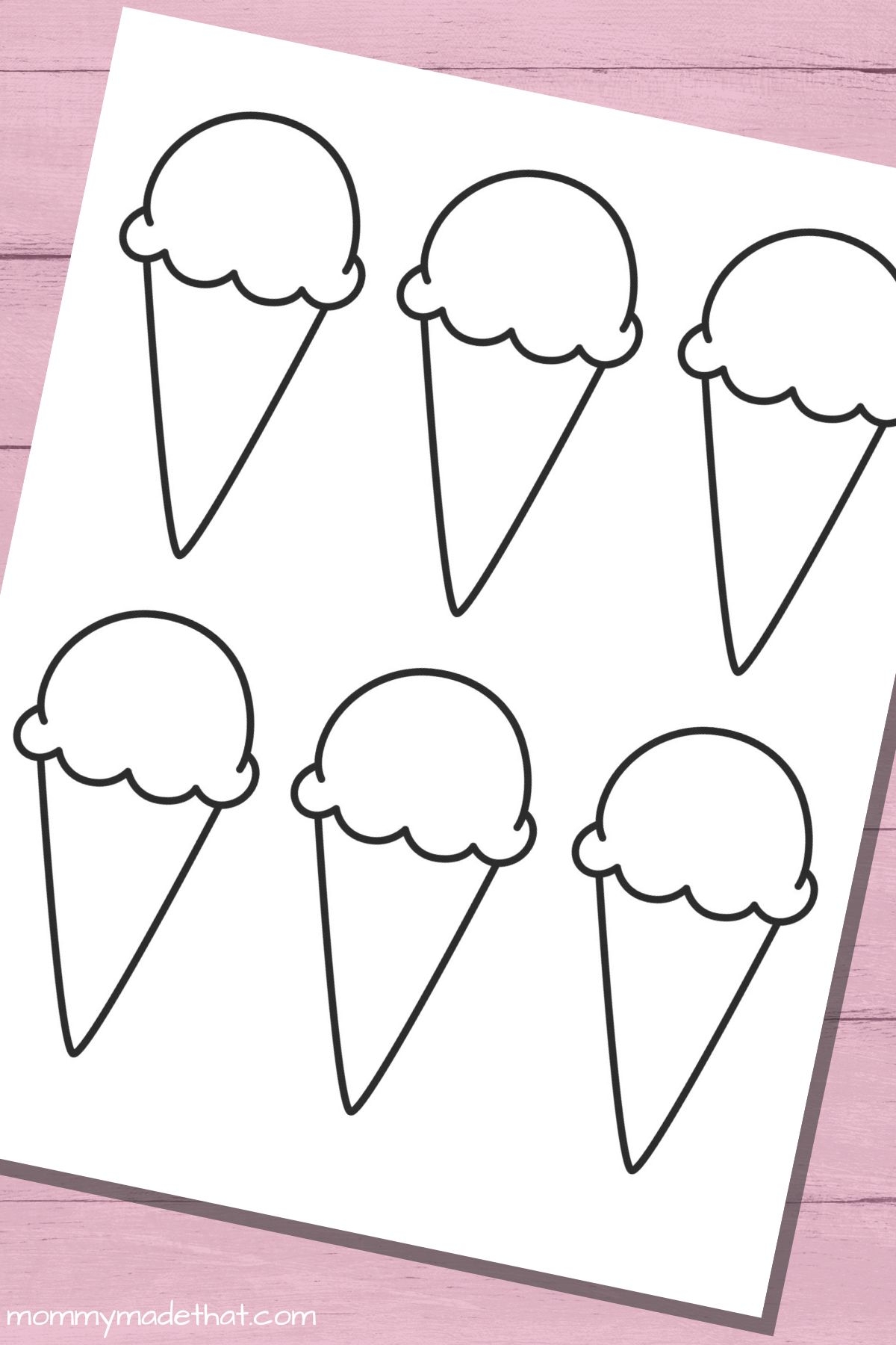 Fun Ice Cream Cone Templates For Crafts Coloring