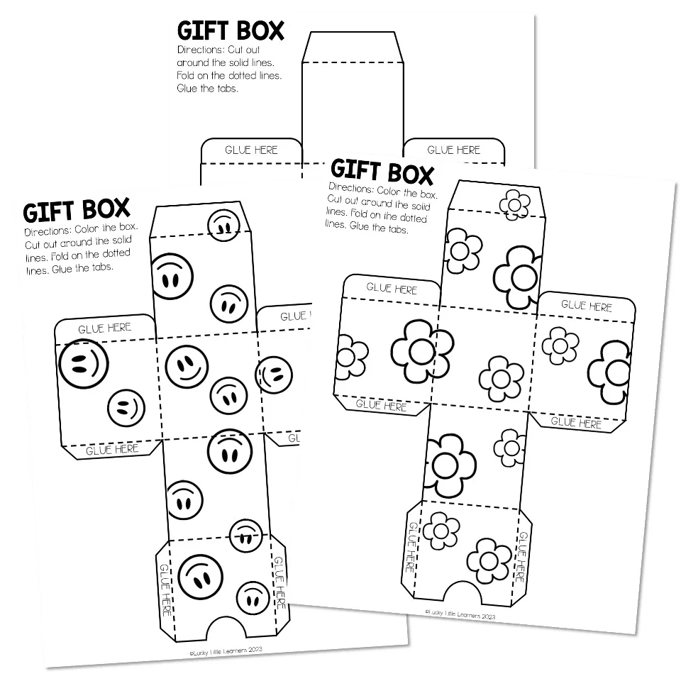 Square Box Template Printable