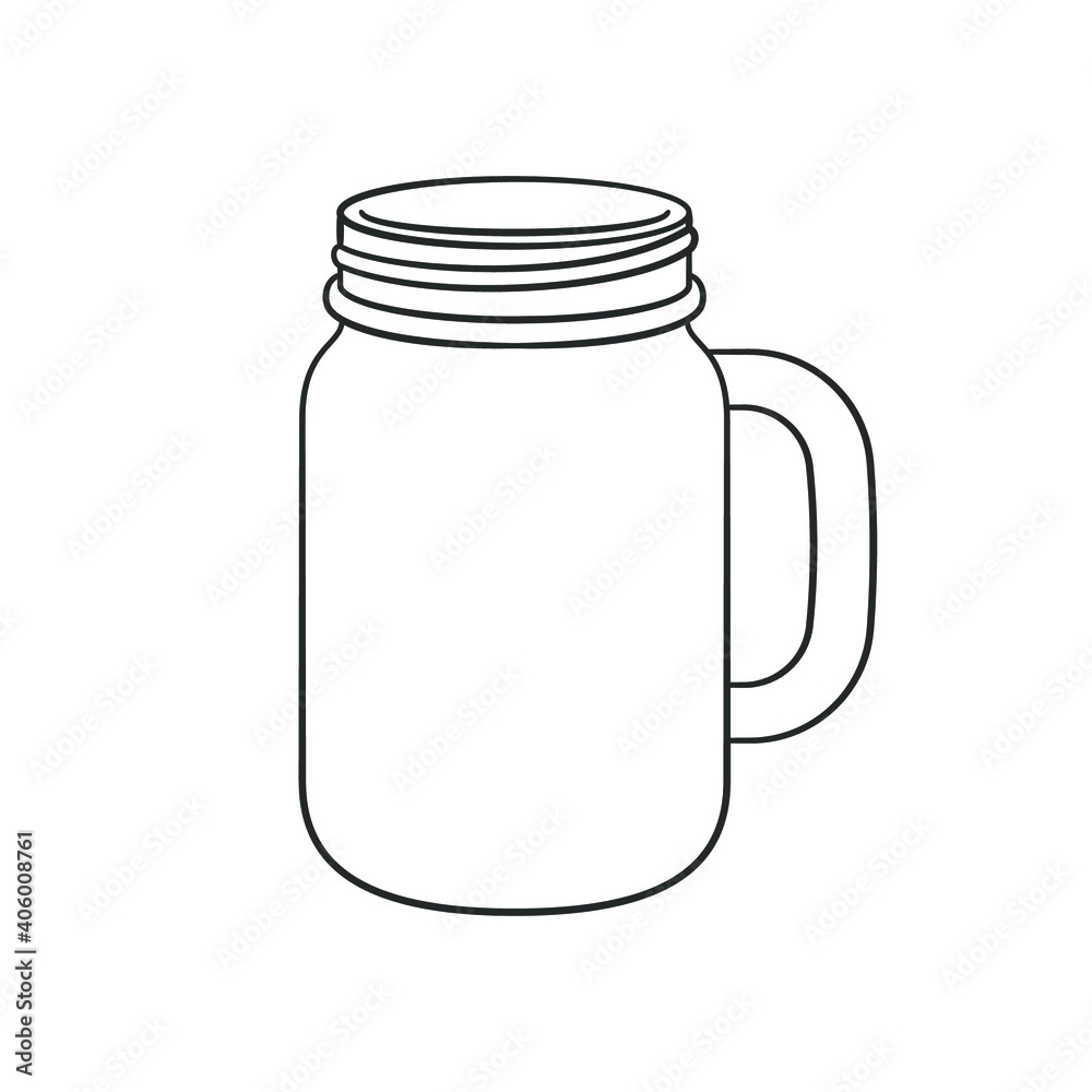 Printable Mason Jar Template