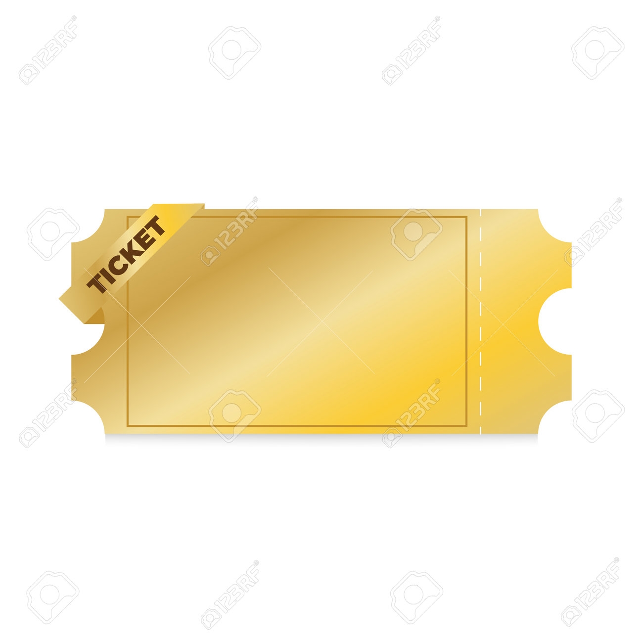Blank Printable Golden Ticket Template