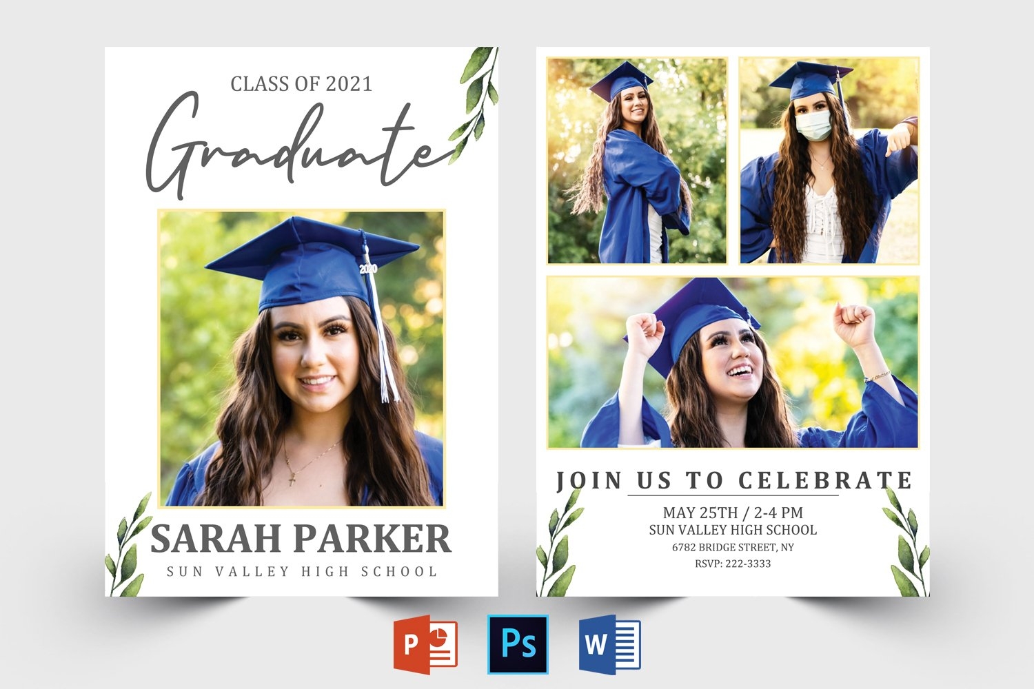 Graduation Announcement Template Graduation 1344074 