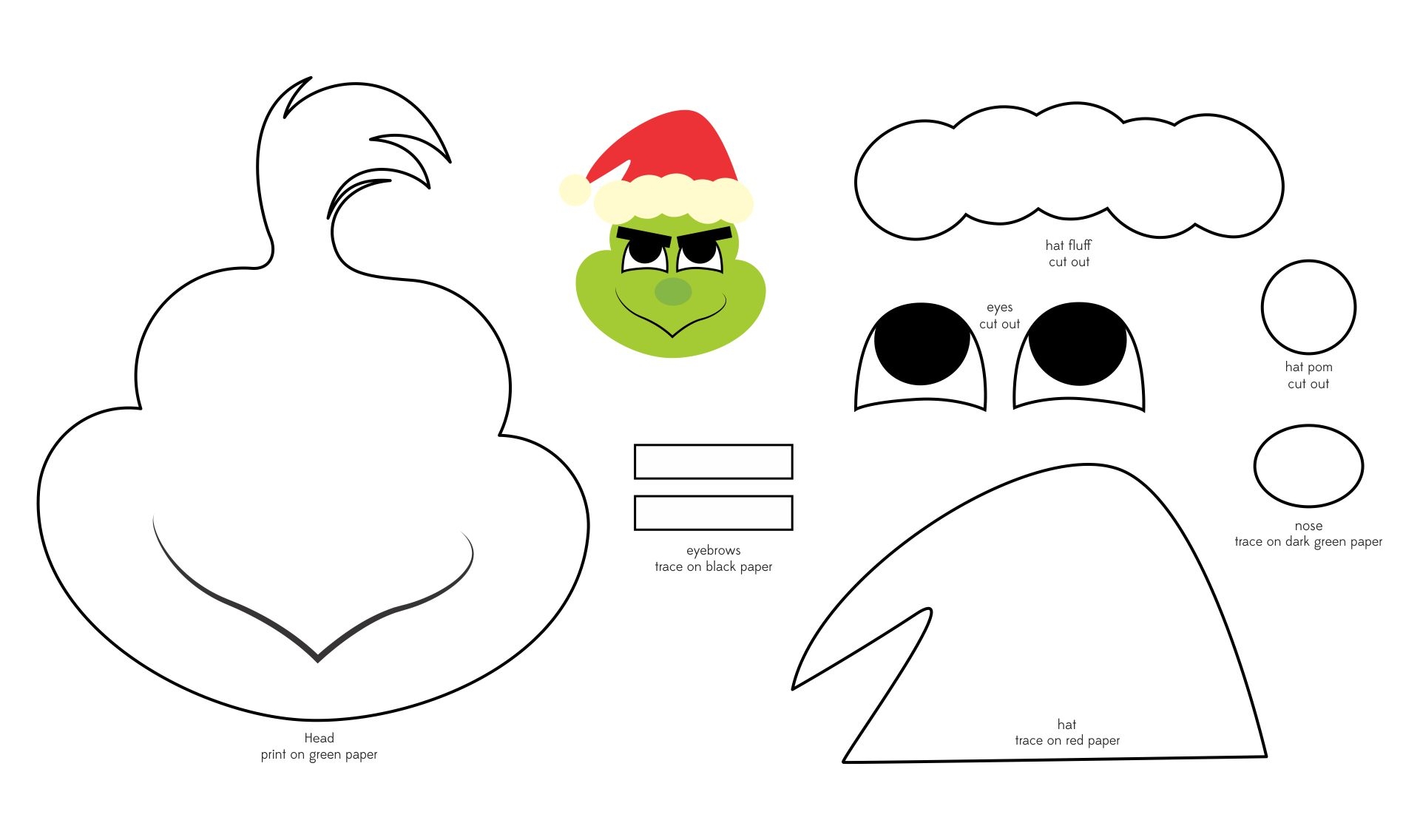 Grinch Template Printable