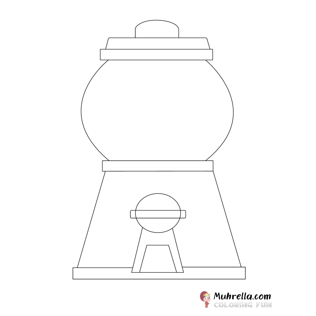 Gumball Machine Printable Template