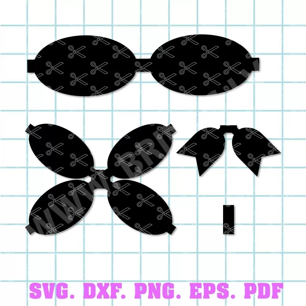 Hair Bow Template SVG DXF PNG PDF EPS Cut Files Hair Bow Template SVG DXF PNG PDF EPS Cut Files