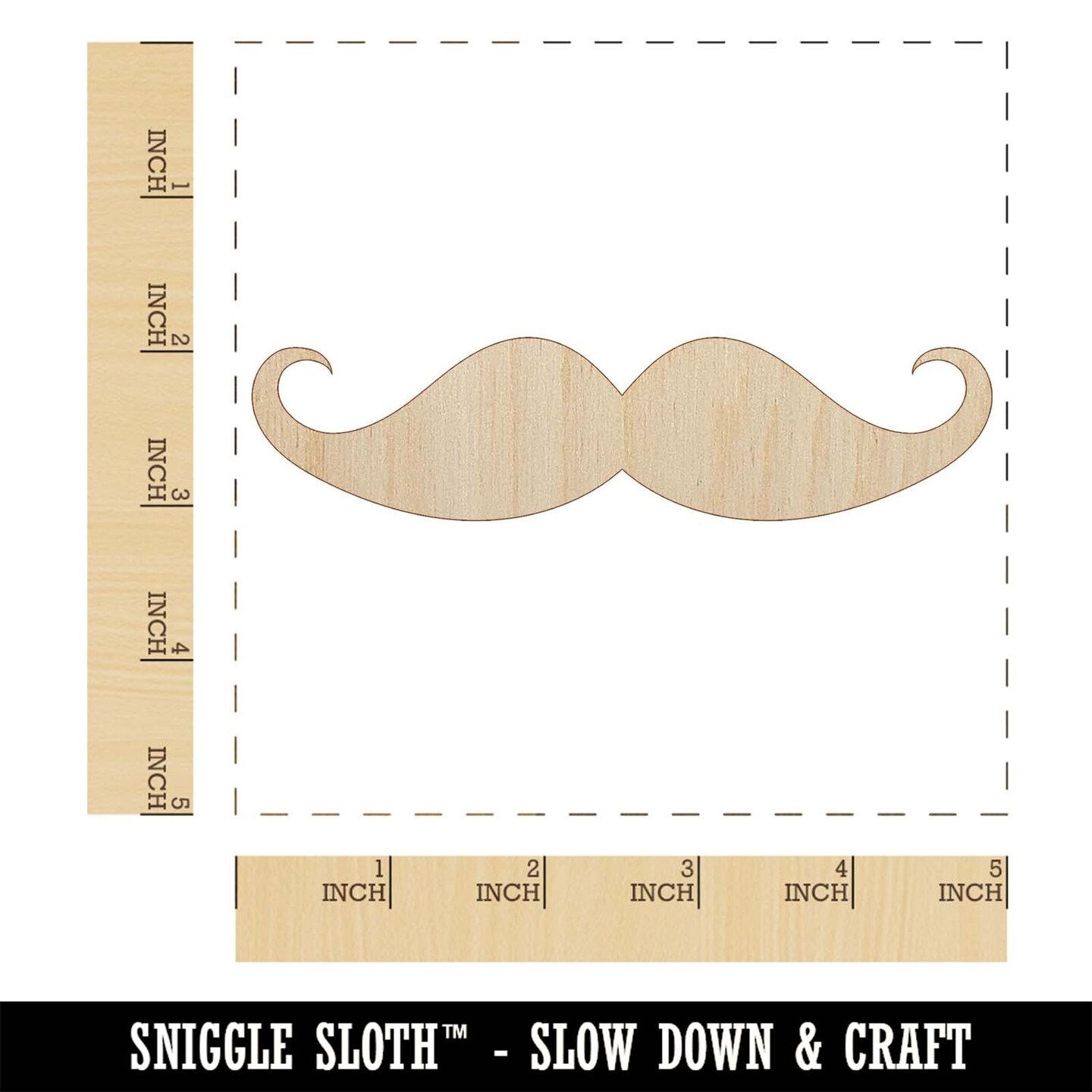 Handlebar Mustache Moustache Silhouette Unfinished Wood Shape Piece Cutout For DIY Craft Projects Michaels