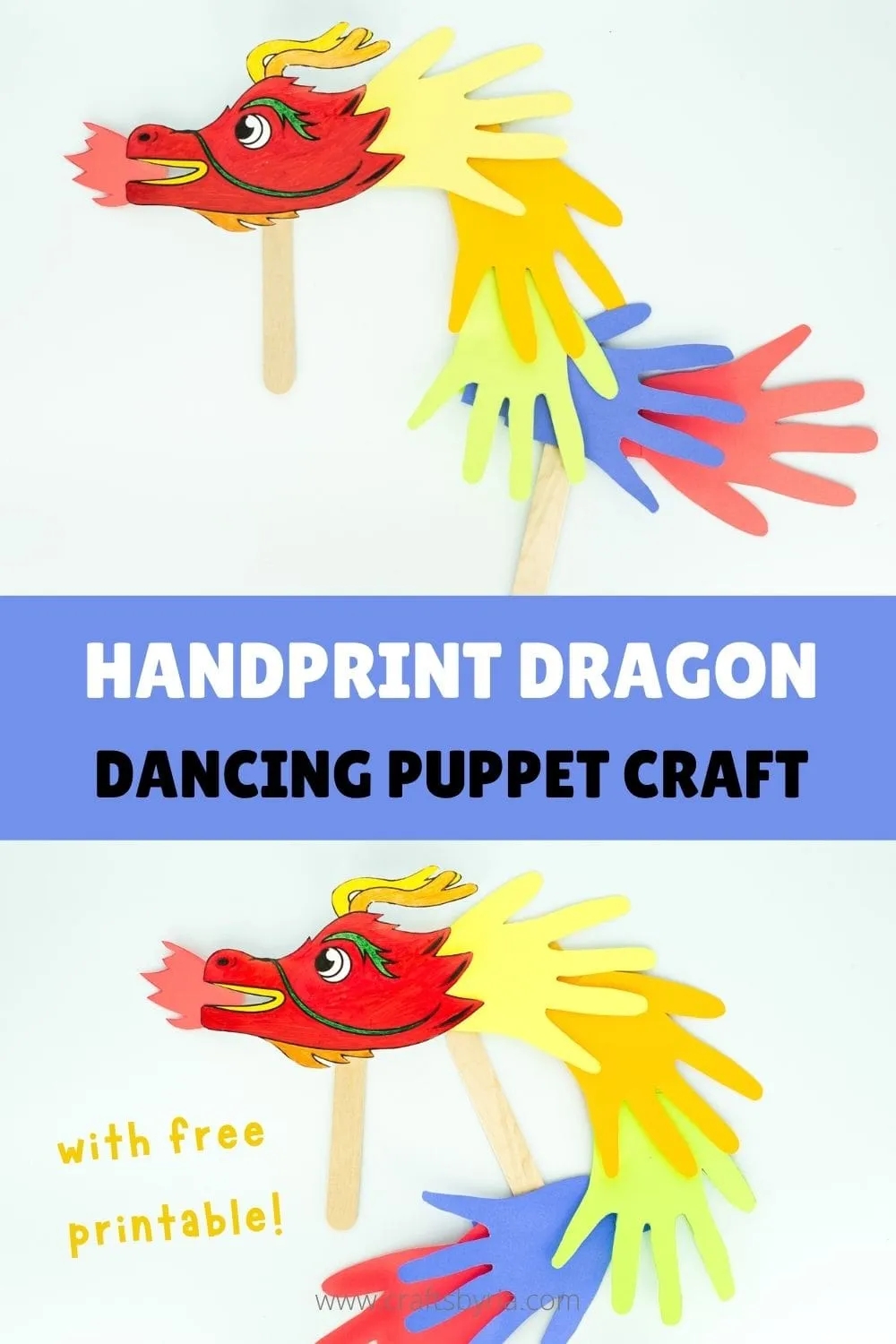 Dragon Puppet Template Printable