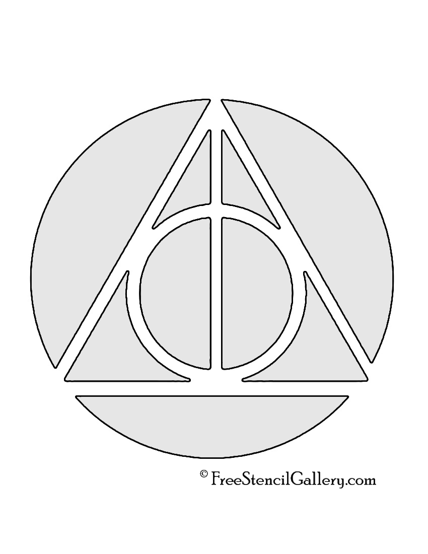 Harry Potter Deathly Hallows Symbol Free Stencil Gallery Harry Potter Deathly Hallows Symbol Free Stencil Gallery