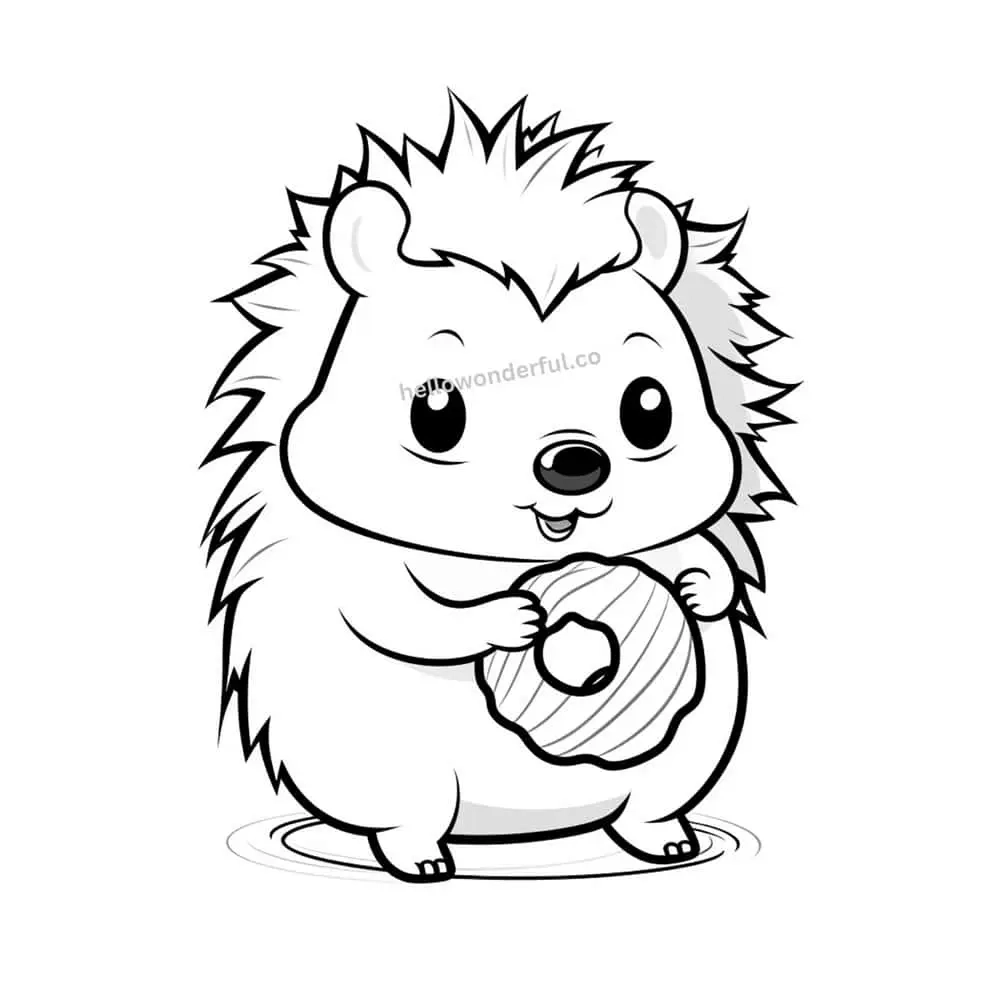 Hedgehog Coloring Pages Free Printable Templates