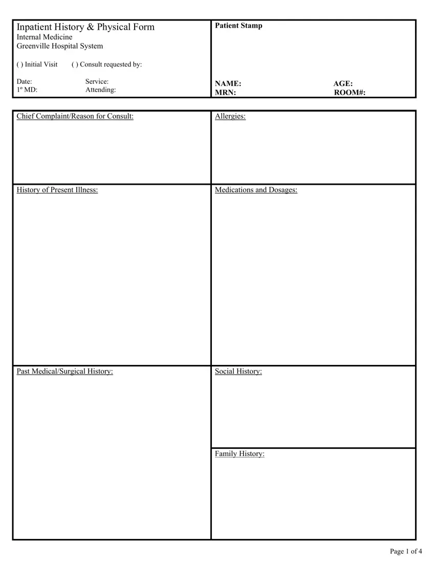 History And Physical Form Fill Out Printable PDF Forms Online History And Physical Form Fill Out Printable PDF Forms Online