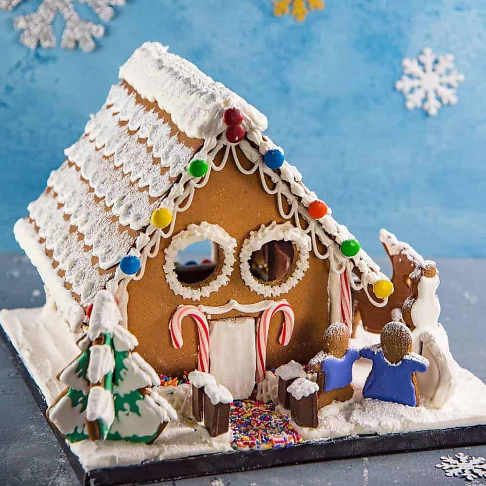 Printable Full Size Gingerbread House Template