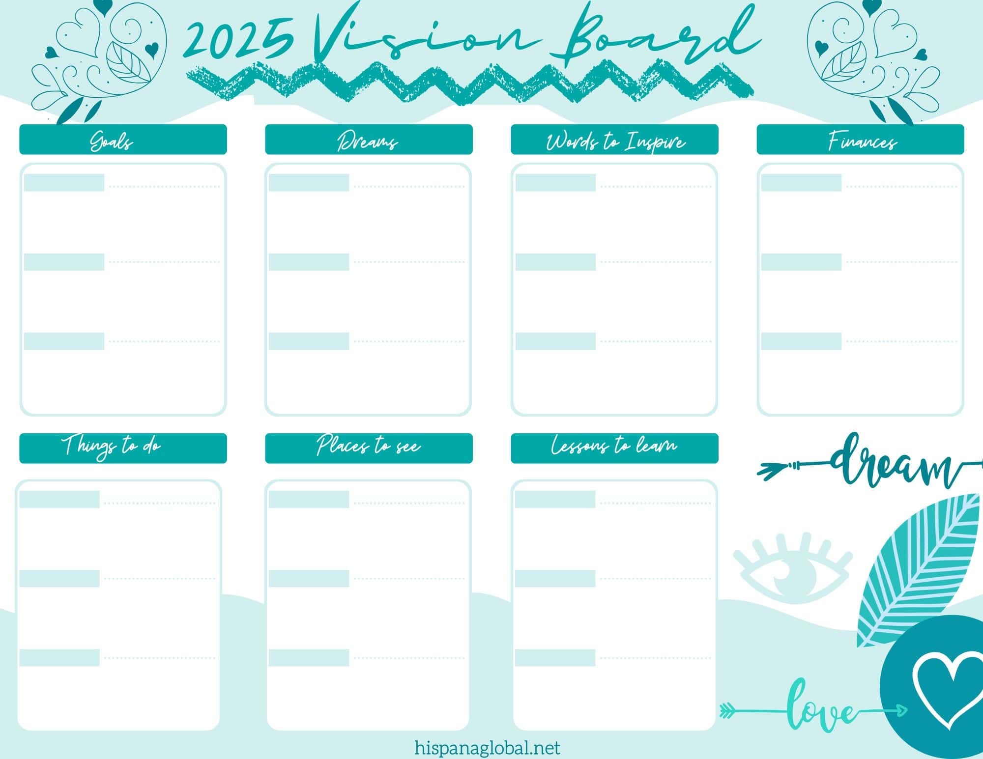 How To Make A Vision Board Online Free Templates Hispana Global