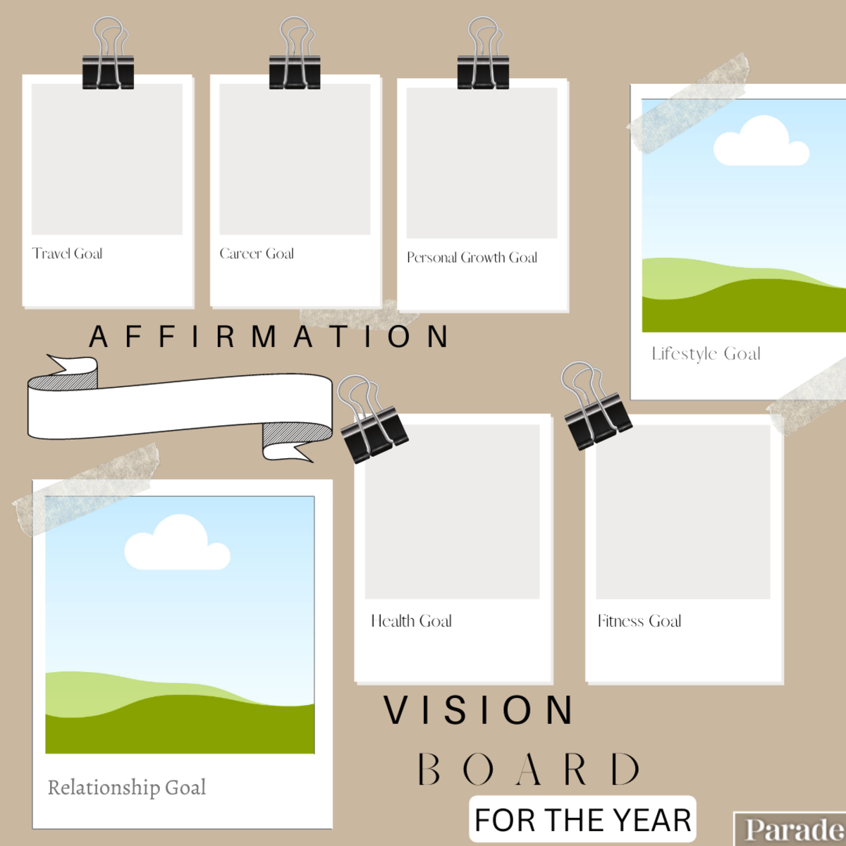 How To Make A Vision Board With Free Printables Parade