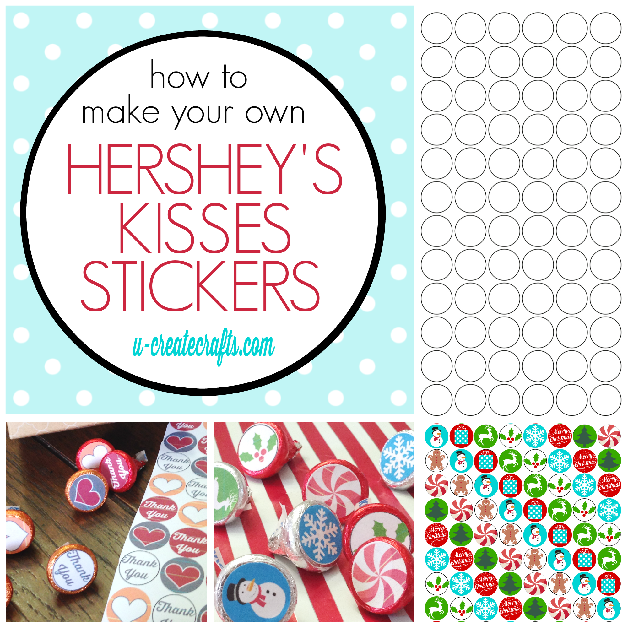 How To Make Hershey Kisses Stickers