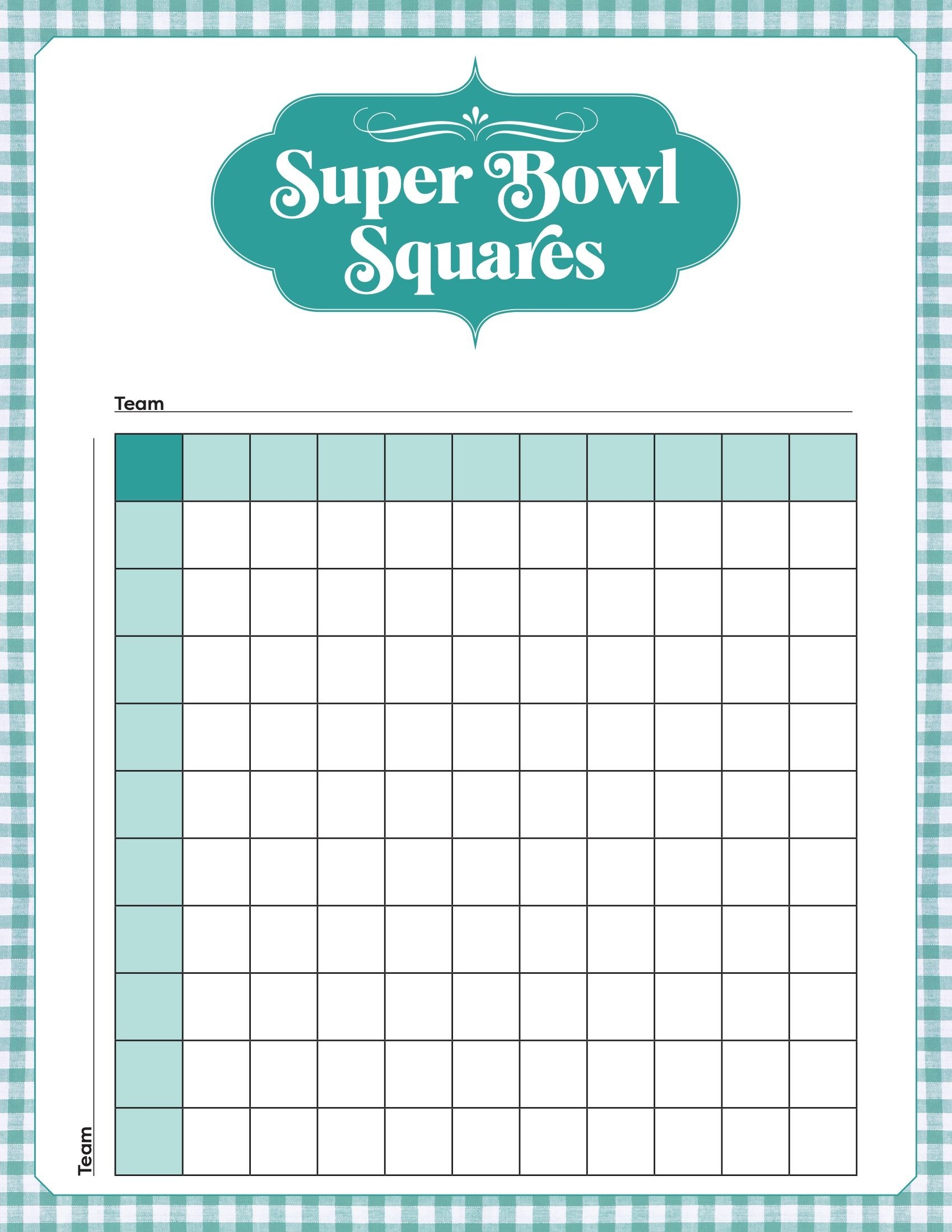 How To Play Super Bowl Squares Download 2024 Template With Rules